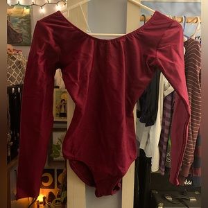 🌙Wine One Piece Top